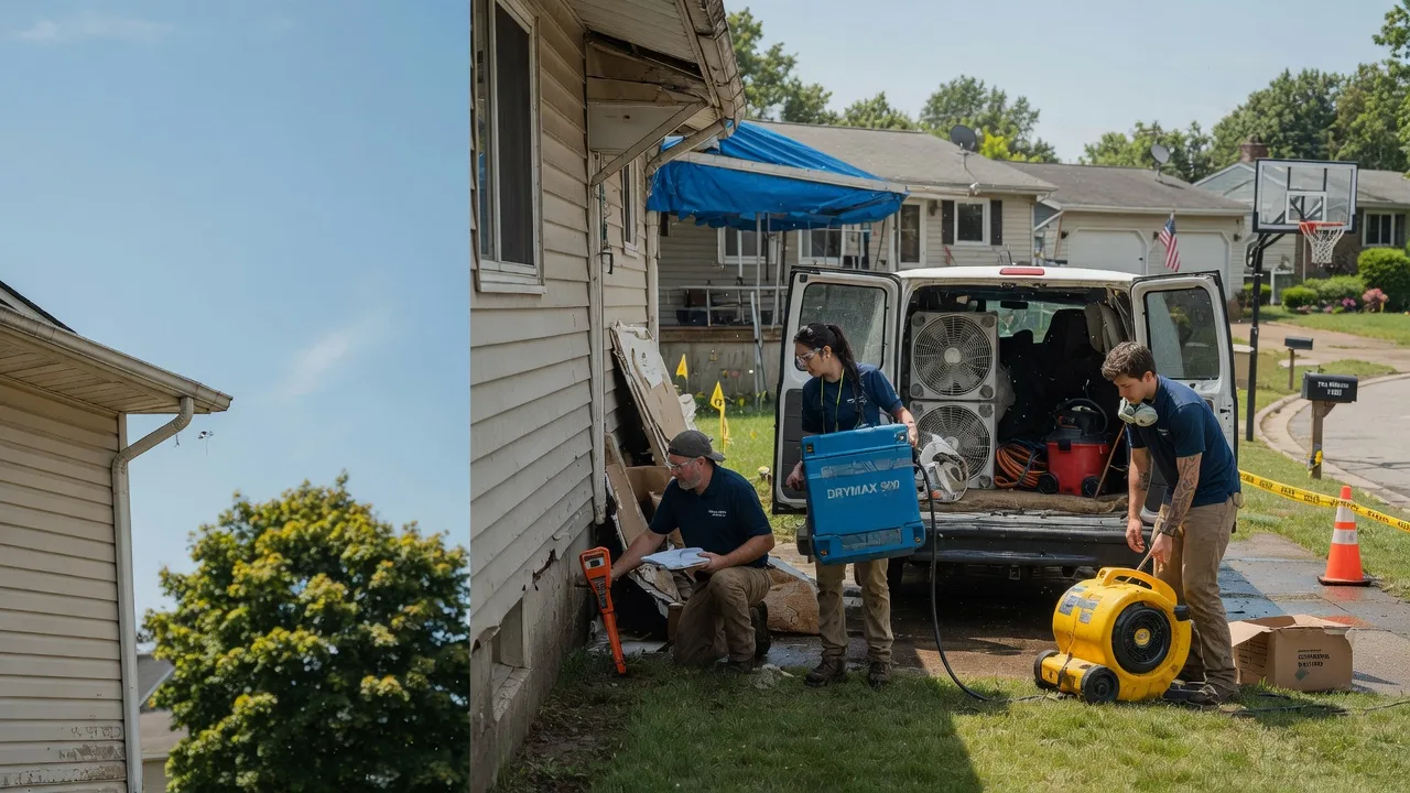 Ceiling Leak Cleanup in Franklin, OH near me